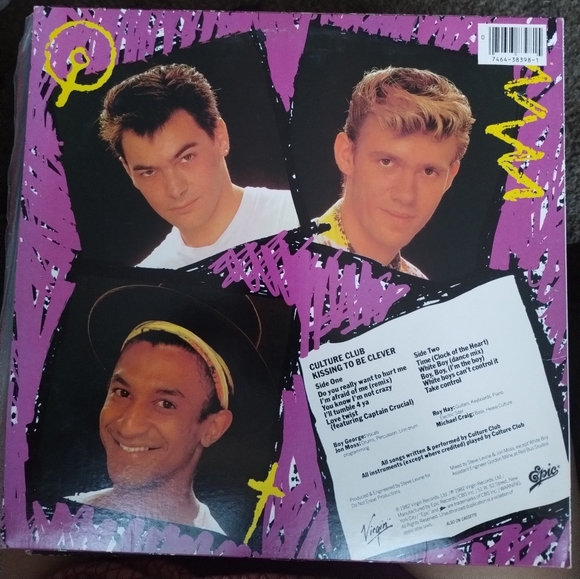 Culture Club "Kissing to be Clever" Vintage Vinyl Record - Picture 2 of 6